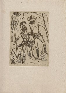 Jan Konůpek (1883 - 1950) - podpis - Příběhy Odysseovy / lepty Jan Konůpek ; písmo Oldřich Menhart