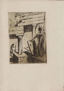 Jan Konůpek (1883 - 1950) - podpis - Příběhy Odysseovy / lepty Jan Konůpek ; písmo Oldřich Menhart