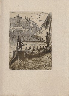 Jan Konůpek (1883 - 1950) - podpis - Příběhy Odysseovy / lepty Jan Konůpek ; písmo Oldřich Menhart