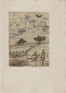 Jan Konůpek (1883 - 1950) - podpis - Příběhy Odysseovy / lepty Jan Konůpek ; písmo Oldřich Menhart
