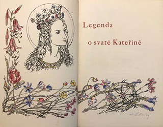 Jindřich Svoboda (1909 - 2001) - Legenda o svaté Kateřině / vazba Jindřich Svoboda