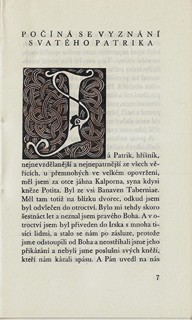 Michael Florian (1911 - 1984) - Vyznání svatého Patrika / kolorované dřevoryty Michael Florian