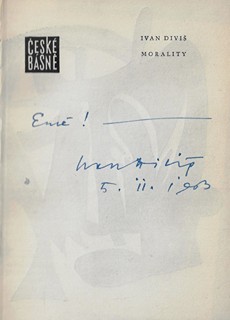 Ivan Diviš (1924 - 1999) - podpis - Morality / Ivan Diviš