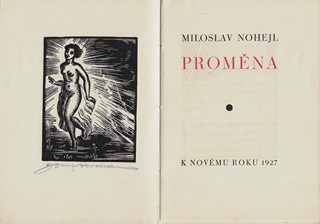 Josef Hodek (1888 - 1973) - podpis - Proměna / Miloslav Nohejl ; dřevoryty Josef Hodek