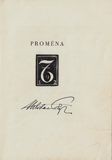 Josef Hodek (1888 - 1973) - podpis - Proměna / Miloslav Nohejl ; dřevoryty Josef Hodek