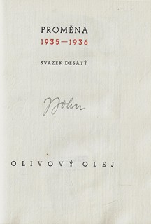 Josef Hodek (1888 - 1973) - podpis - Olivový olej / Jaromír John ; dřevoryty Josef Hodek