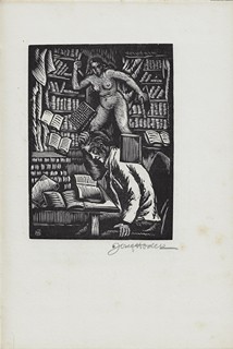 Josef Hodek (1888 - 1973) - Bibliofilové / Gabriel Hanotaux ; dřevoryt Josef Hodek