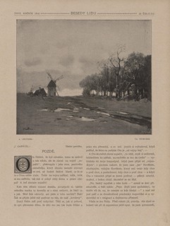 Antonín Chittussi (1847 - 1891) - Na větrníku / Antonín Chittussi