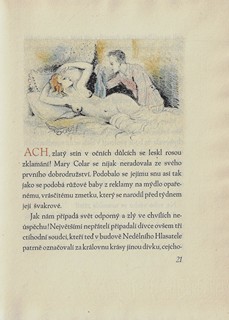 Josef Hodek (1888 - 1973) - podpis - Dvě povídky / Marie Majerová ; litografie Josef Hodek