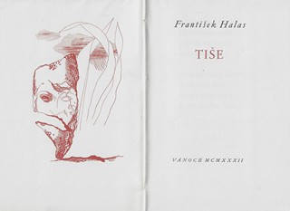 Jindřich Štyrský (1899 - 1942) - podpis - Tiše / František Halas ; ilustrace Jindřich Štyrský