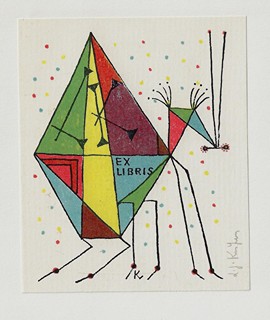 Ladislav Josef Kašpar (1915 - 1997) - 6 litografiske exlibris / Ladislav Josef Kašpar