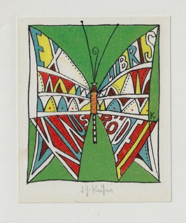 Ladislav Josef Kašpar (1915 - 1997) - 6 litografiske exlibris / Ladislav Josef Kašpar