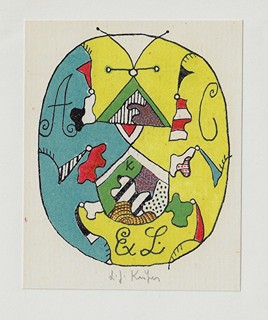 Ladislav Josef Kašpar (1915 - 1997) - 6 litografiske exlibris / Ladislav Josef Kašpar