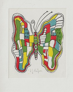 Ladislav Josef Kašpar (1915 - 1997) - 6 litografiske exlibris / Ladislav Josef Kašpar