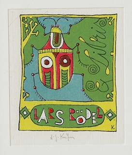 Ladislav Josef Kašpar (1915 - 1997) - 6 litografiske exlibris / Ladislav Josef Kašpar