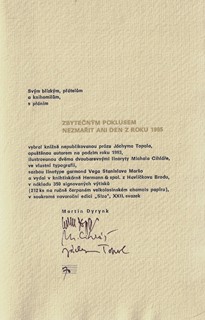 Michal Cihlář (1960) - podpis - Výlet k nádražní hale / Jáchym Topol ; linoryty Michal Cihlář
