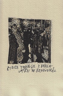 Michal Cihlář (1960) - podpis - Výlet k nádražní hale / Jáchym Topol ; linoryty Michal Cihlář