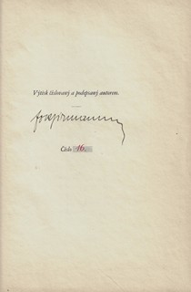 František Roman Jirman (1895 - 1971) - podpis - Ježíš Kristus / František Roman Jirman