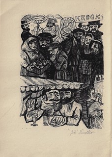Jiří Šindler (1922 - 2015) - Večery na dědince nedaleko Dikanky / Nikolaj Vasiljevič Gogol ; dřevoryty Jiří Šindler