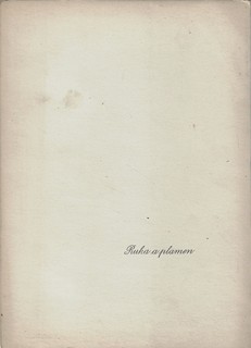 Jaroslav Seifert (1901 - 1986) - podpis - Ruka a plamen / Jaroslav Seifert ; litografie Bohumil Krátký