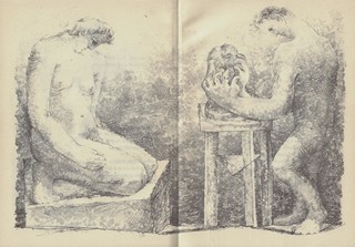 Jaroslav Seifert (1901 - 1986) - podpis - Ruka a plamen / Jaroslav Seifert ; litografie Bohumil Krátký