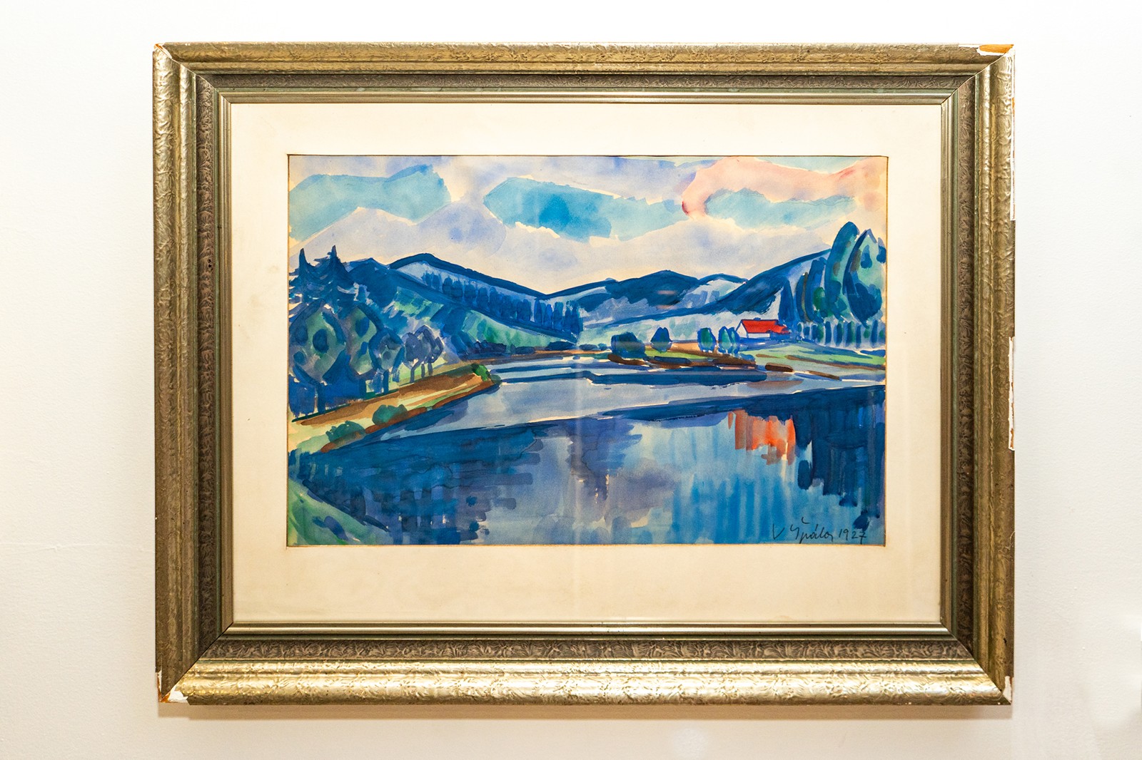 Václav Špála (1885 - 1946) - Krajina s řekou