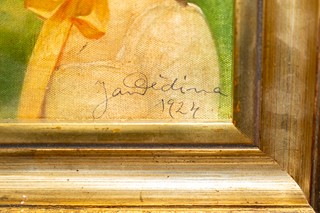 Jan Dědina (1870 - 1955) - Portrét dívky