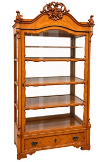 Starožitná vitrína ve stylu biedermeier