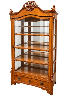 Starožitná vitrína ve stylu biedermeier
