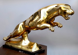 Velká plastika "Jaguár"/"The Leaper" - 145 cm