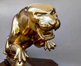 Velká plastika "Jaguár"/"The Leaper" - 145 cm
