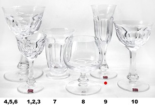 Moser "Lady Hamilton" - sklenka na sekt - 6 ks