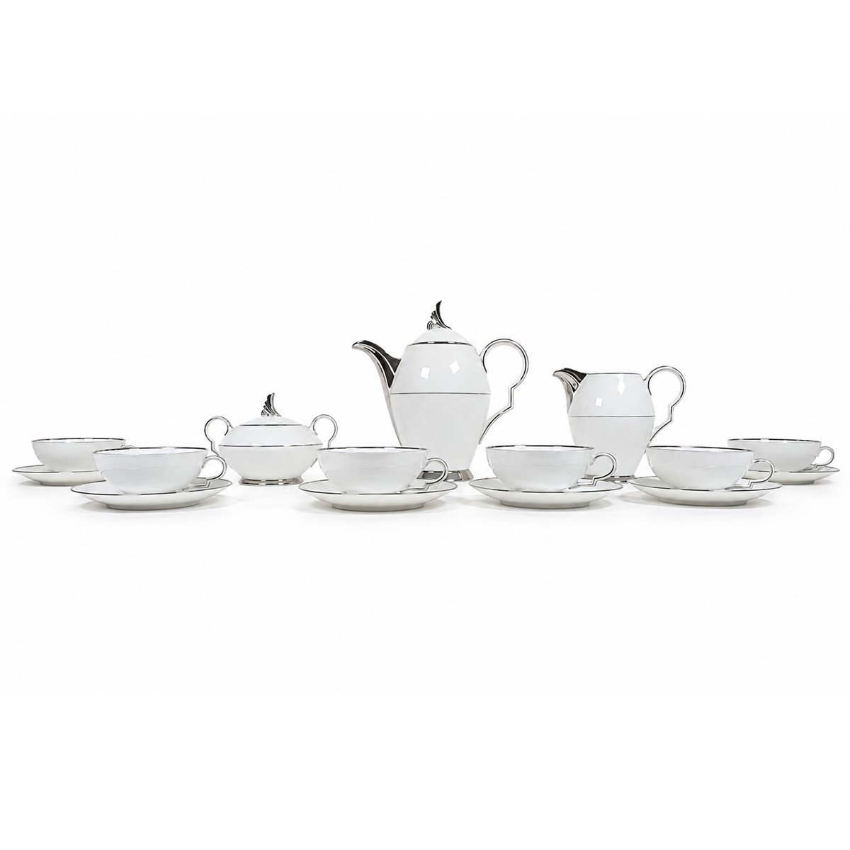 Porcelánový čajový servis Art Deco - Slavkov
