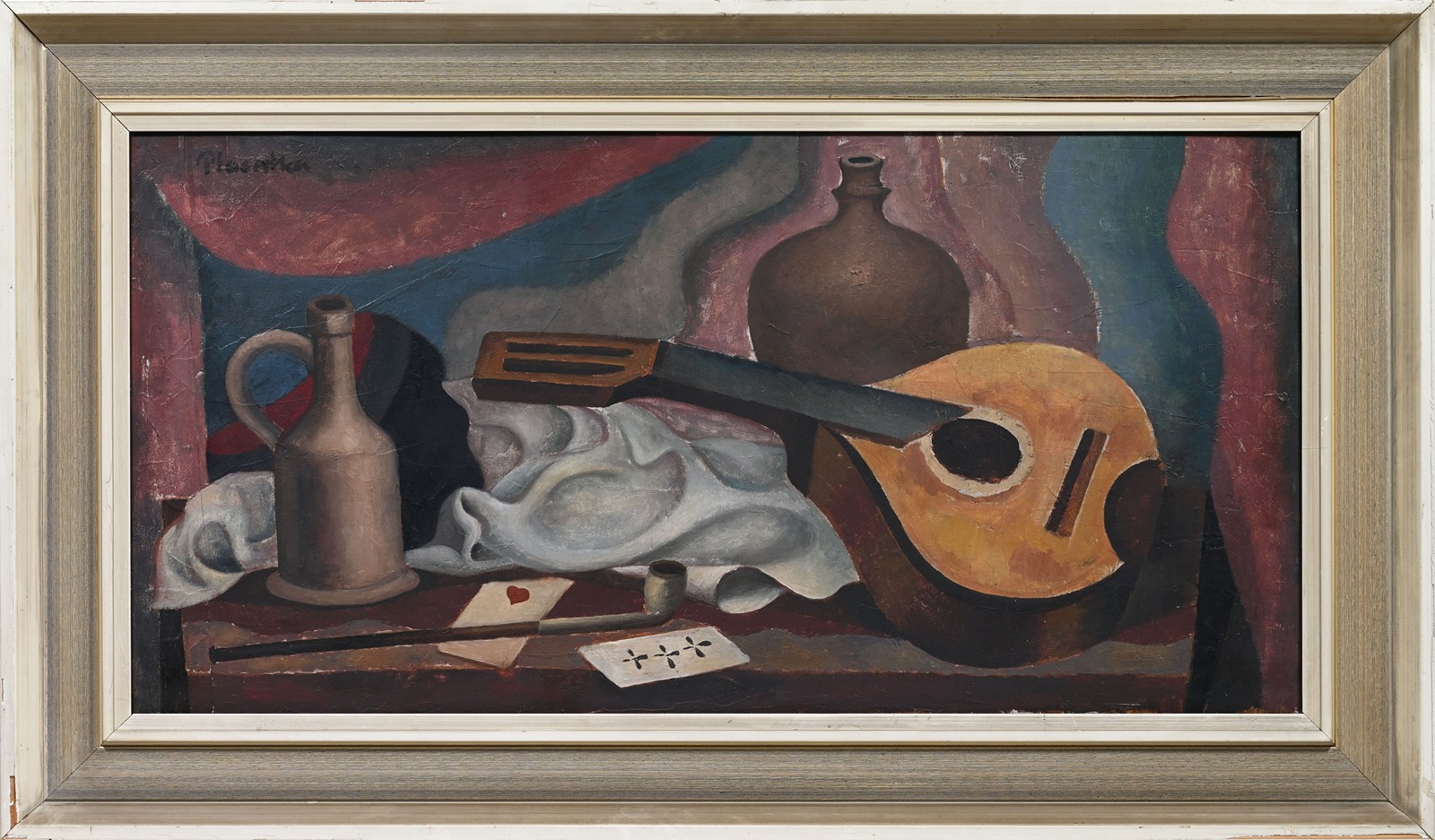 Ladislav Placatka (1923 - 1986) - Zátiší s mandolínou
