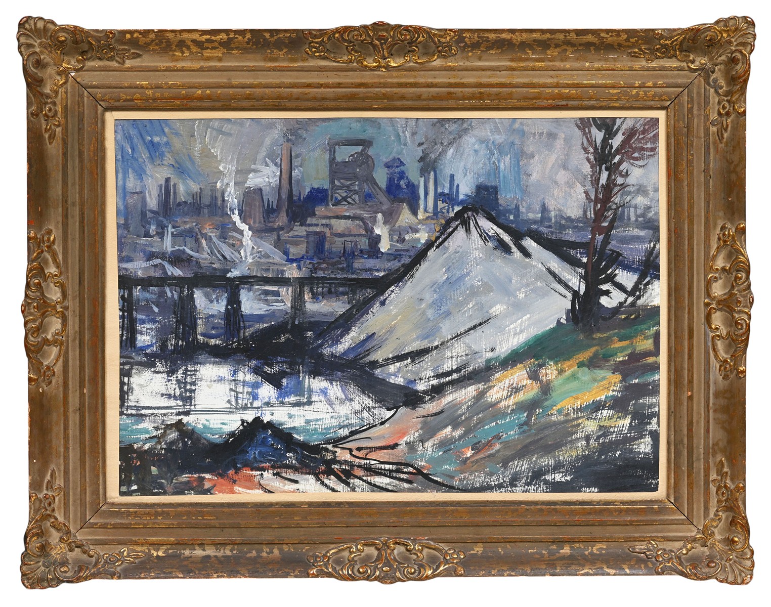 Vilém Wünsche (1900 - 1984) - Pohled na šachtu