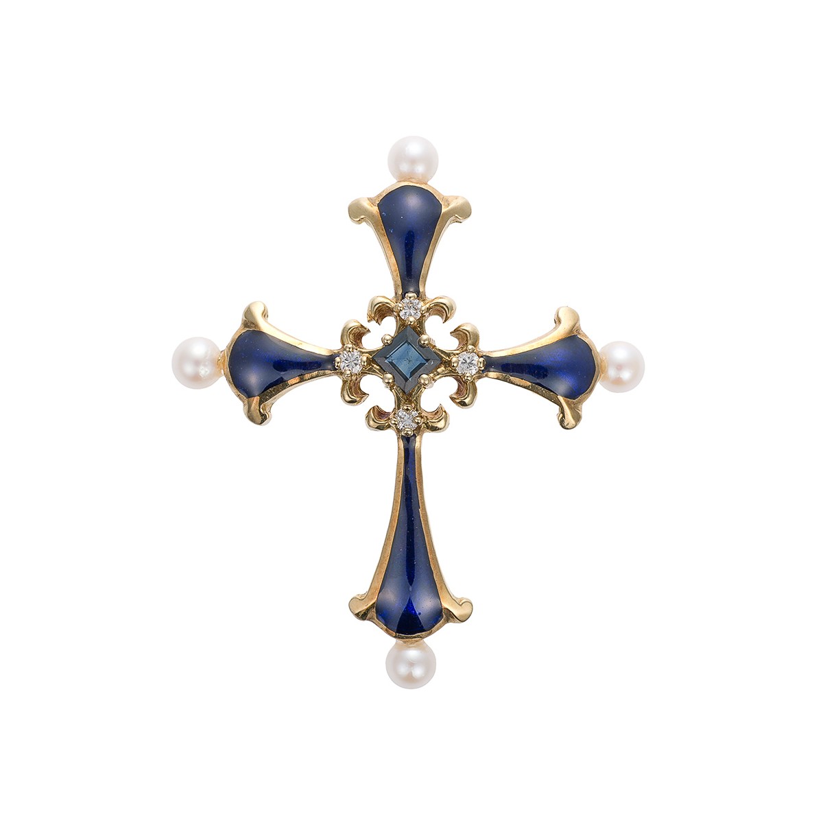 Safírový " Půlnoční kříž " Igor Carl Fabergé, 1987