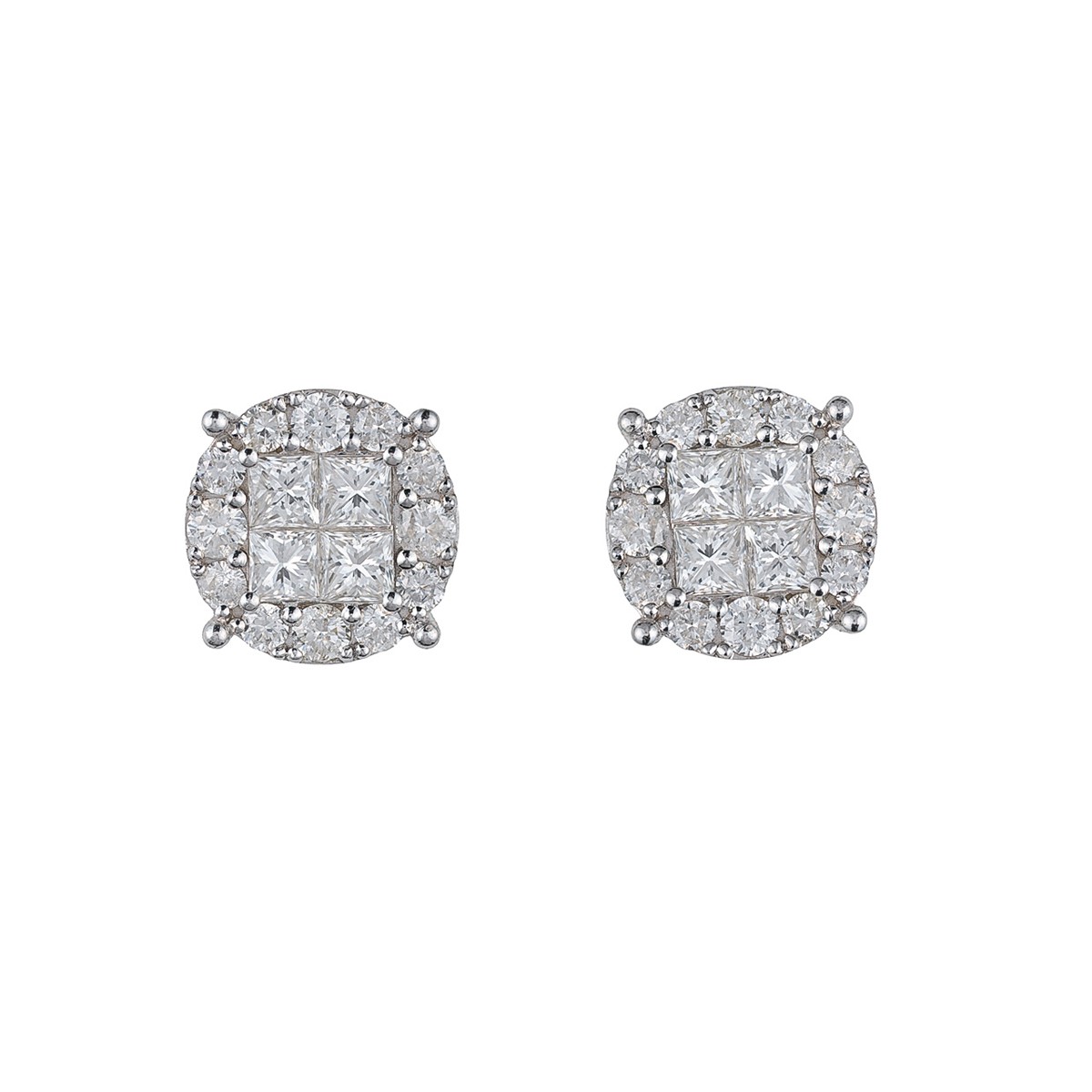 Luxusní diamantové náušnice, 2,03 ct