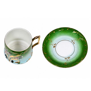 Elegantní secesní porcelánový servis