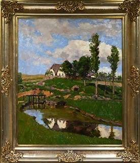 Vojtěch Hynek Popelka (1888 - 1961) - Chalupa s rybníkem