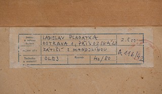 Ladislav Placatka (1923 - 1986) - Zátiší s mandolínou