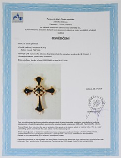 Safírový " Půlnoční kříž " Igor Carl Fabergé, 1987