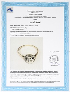 Starožitný diamantový solitér Old Europe 0,65 ct - certifikováno