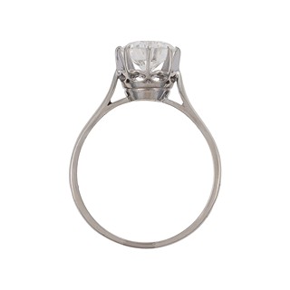 Luxusní zlatý solitér s přírodním diamantem 1,55 ct - certifikováno, odhadní cena 276.600 Kč
