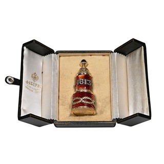 Zlatý flakon ve stylu Fabergé
