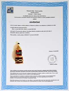 Zlatý flakon ve stylu Fabergé