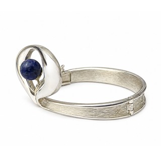 Stříbrný náramek s korálkem Lapis Lazuli