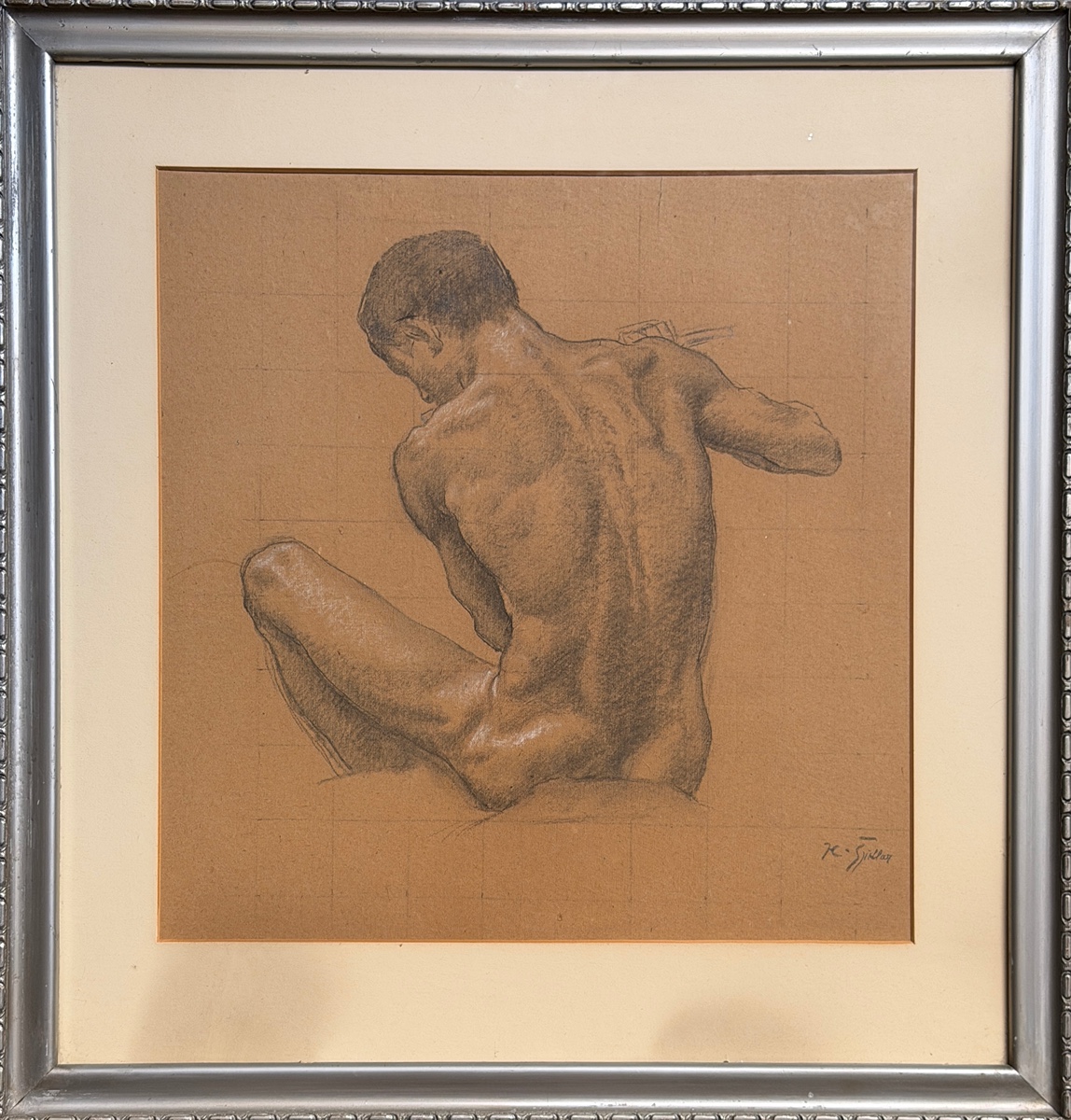 Špillar Karel (1871-1939) - Studie mužského aktu