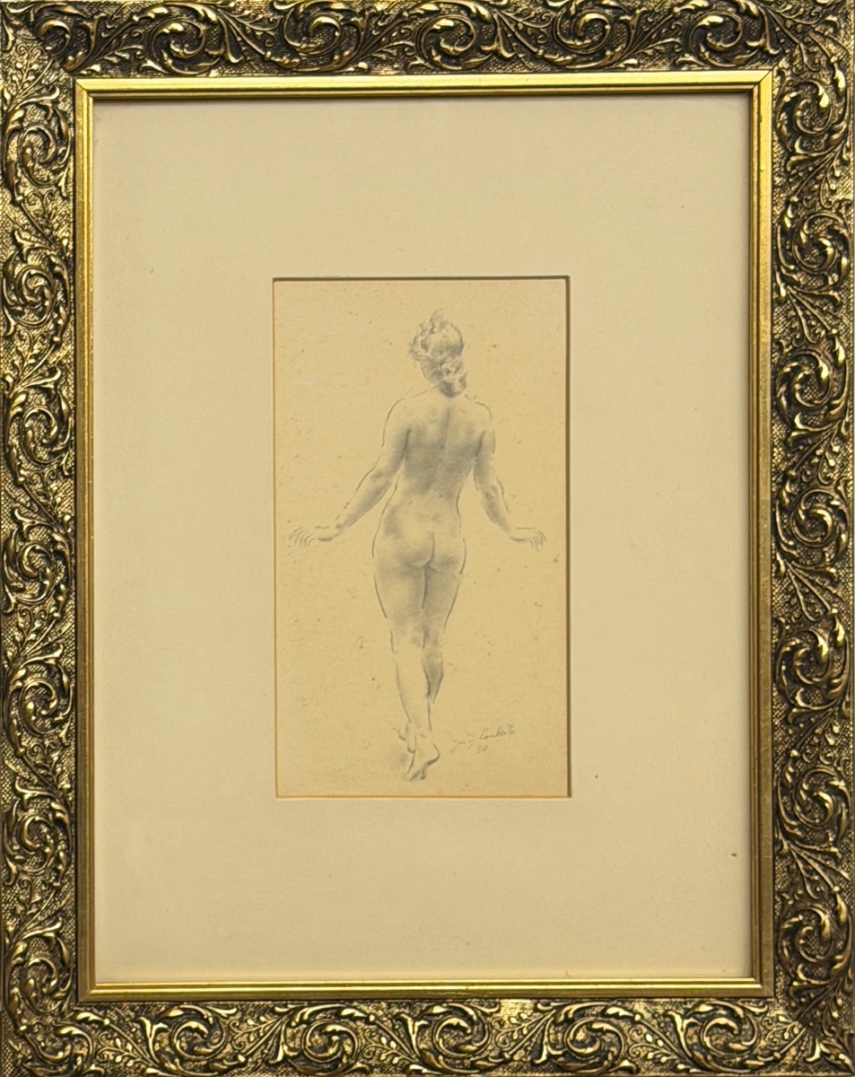 Loukota Josef (1879–1967) - Stojící ženský akt zezadu