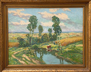 Josef Ullmann (1870 - 1922) - Letní krajina s potokem