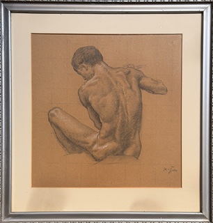 Špillar Karel (1871-1939) - Studie mužského aktu